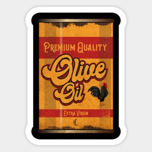 Rooster Olive Oil Sticker